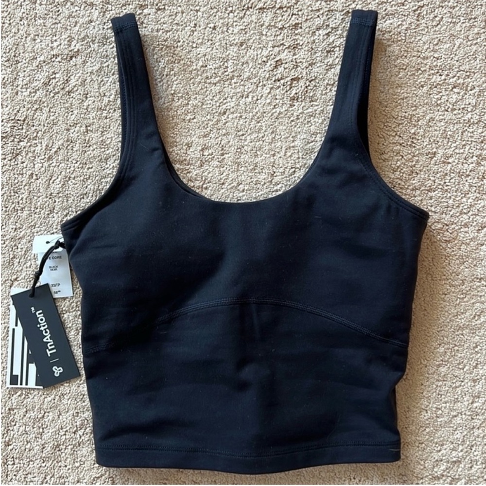 TNA Black Scoop Neck Tank Top